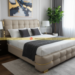 Giường da sang trọng hiện đại GN-1276