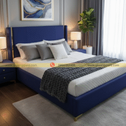 Giường đôi bọc da sang trọng phong cách châu Âu - GN-1291